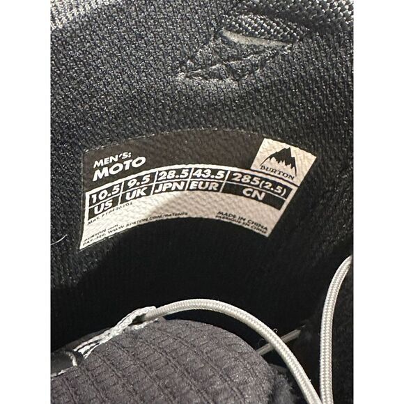NEW Burton Moto Snowboard Boots with Speedzone Lacing, Men's Size 10.5, Black - Picture 7 of 7